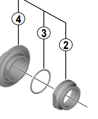 Shimano Spares HB-M618 right hand lock nut
