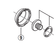 Shimano Spares HB-6800 left hand dust cover