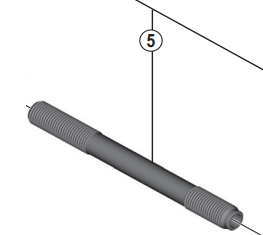 Shimano Spares HB-5800 hub axle; 108 mm