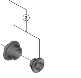 Shimano Spares HB-5800 lock nut unit