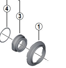 Shimano Spares HB-M8010 right hand lock nut