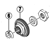 Shimano Spares DH-3N20A cone with dust seal; M9 x 13 mm