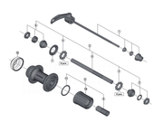 Shimano Spares FH-M4050 complete quick release; 173 mm