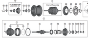 Shimano Spares SG-C6060 Internal assembly; 187 mm