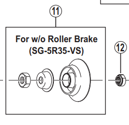 Load image into Gallery viewer, Shimano Spares SG-5R35 left hand dust cap unit

