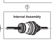 Shimano Nexus SG-5R30 Internal Assembly - 210mm - 38E 9801
