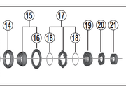 Shimano Spares SG-3R75A Right hand cone with seal