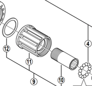 Shimano Spares FH-M770-S freewheel body