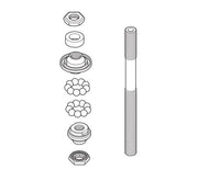 Shimano Sora FH-3500 Rear Complete Hub Axle 141mm - Y3E098010