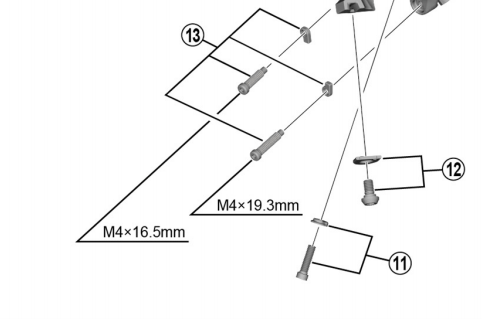 Shimano Spares RD-M6000 cable fixing bolt and plate