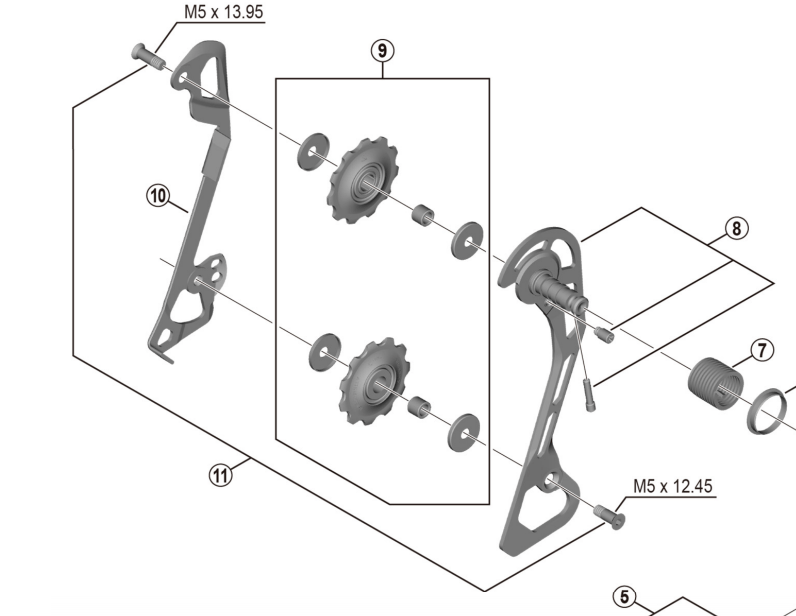 Shimano Spares RD-T6000 inner plate