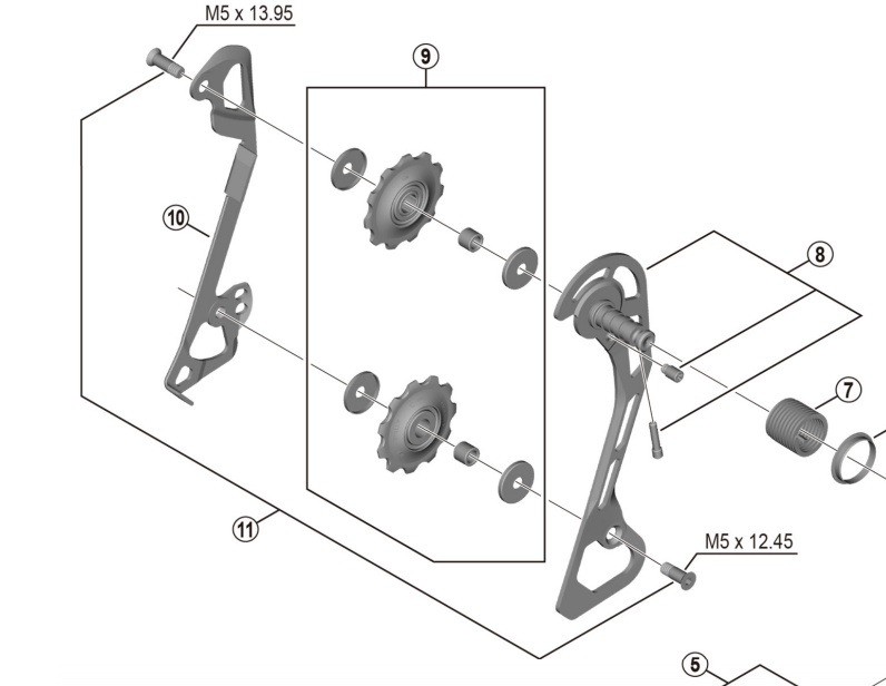 Load image into Gallery viewer, Shimano Spares RD-T6000 inner plate
