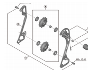 Shimano Spares Deore RD-T6000 tension and guide pulley set