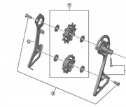 Shimano Spares Ultegra GRX RD-R8000/RX812 tension and guide pulley set