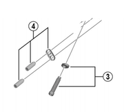 Shimano Spares RD-R8050 end adjusting bolt and plate