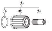 Shimano Spares FH-RM66 freewheel body unit