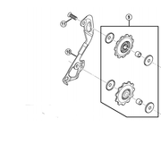 Shimano Spares RD-M610 inner plate; GS type