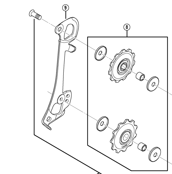 Shimano Spares RD-T610 inner plate