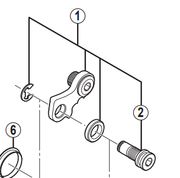 Shimano Spares RD-M670 B-axle 2 for direct mount type