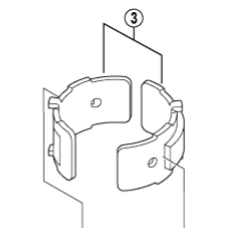 Shimano Spares FD-M310 clamp band adapters for M-size; 31.8 mm