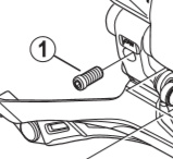 Shimano Spares FD-6870F low adjust bolt; M4 x 8 mm; black