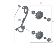 Shimano Spares RD-M4000 inner plate; SGS