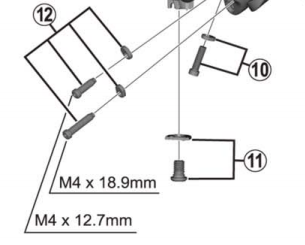 Shimano Spares RD-M9000 cable fixing bolt and plate; M6 x 9.2 mm