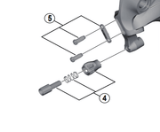 Shimano Spares RD-4700 cable adjusting bolt unit