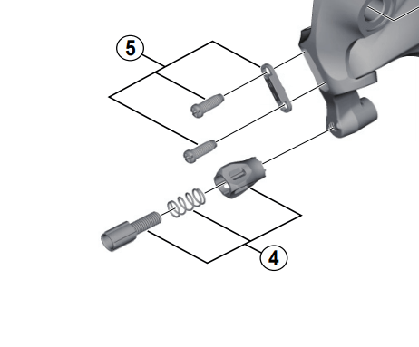 Shimano Spares RD-4700 cable adjusting bolt unit