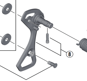 Load image into Gallery viewer, Shimano Spares RD-4700 outer plate and plate stopper pin for SS-type
