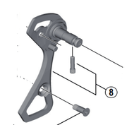 Shimano Spares RD-4700 outer plate and plate stopper pin for GS-type
