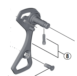 Load image into Gallery viewer, Shimano Spares RD-4700 outer plate and plate stopper pin for GS-type
