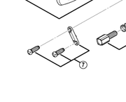 Shimano Spares RD-9000 stroke adjusting screws and plate