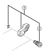 Shimano Spares RD-M981 bracket axle unit for normal type