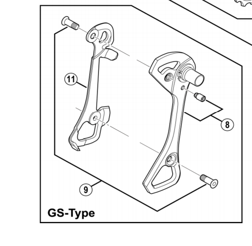 Load image into Gallery viewer, Shimano Spares RD-6800 inner plate; GS type
