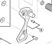Shimano Spares RD-6800 outer plate and plate stopper pin; SS type