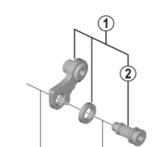 Shimano SLX RD-M7000-11 Bracket axle Unit For Normal Type - Y5YX98020
