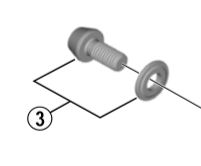 Shimano Spares FD-M7005 cable fixing bolt and plate