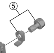 Shimano Spares FD-M7005 cable fixing bolt and plate E-type