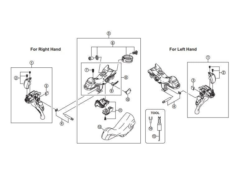 Shimano gear parts sales