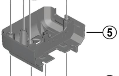 Shimano Spares BM-E6000 lower case assembly A