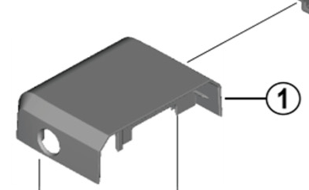 Shimano Spares BM-E6000 upper case assembly B; black