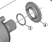 Shimano Spares DU-E8000 spacer spindle