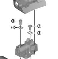 Shimano Spares BM-E8010 M5 bolt key unit
