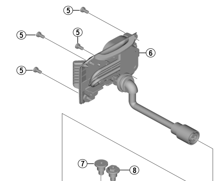 Shimano Spares BM-E8010 M3 bolt lower case