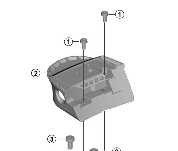 Shimano Spares BM-E8010 key unit cover assembly