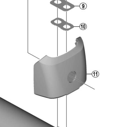 Shimano Spares BM-E8010 lower case assembly