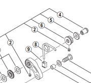 Shimano Spares BR-6700 spacer-R; 2 mm