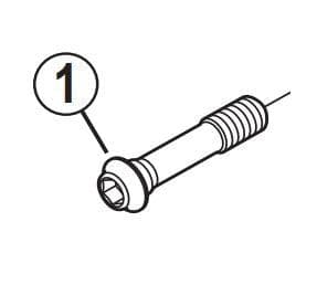 Shimano Ultegra BR-6810-RS Fixing Bolt Y - M6 x 28.9mm - 8F9 0200