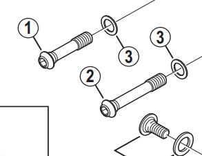 Shimano Spares BR-6810RS fixing bolt C; M6 x 36.8 mm